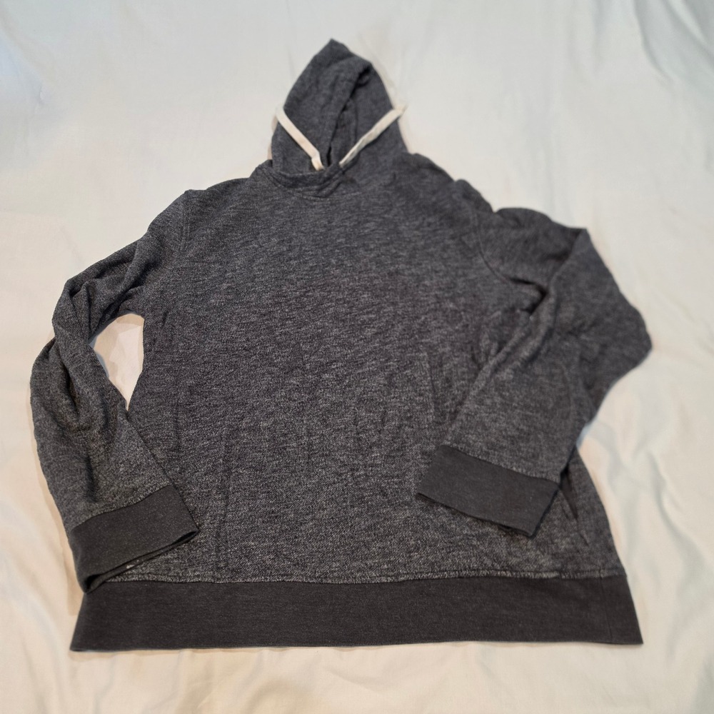Urban Pipeline Hoodie Men Large Charcoal Gray Good Marl Knit Pullover